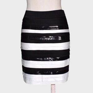 WHBM Satin Tiered Pencil Skirt